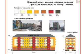 Чаще всего изменений дизайна здания связано с новым цветовым оформлением.